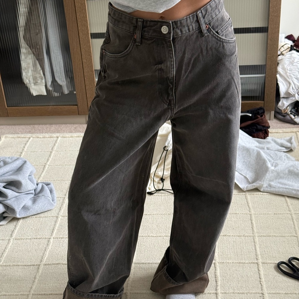 Zara baggy black jeans